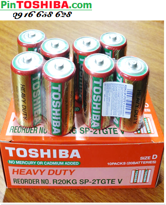 COMBO 1HỘP 20viên Pin đại D 1.5v Toshiba R20KG SP-2TGTE-V chính hãng _Giá chỉ 289.000đ/ HỘP 20viên